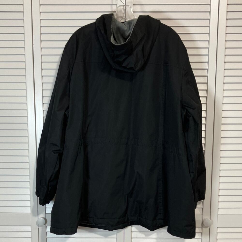 Weather Tamer Black All Weather Hooded Jacket Parka Women 3X - Picture 2 of 9